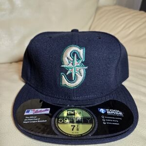 Seattle Mariners 59Fifty Fitted Hat Size MLB CoolBase On Field Navy ALL SIZES
